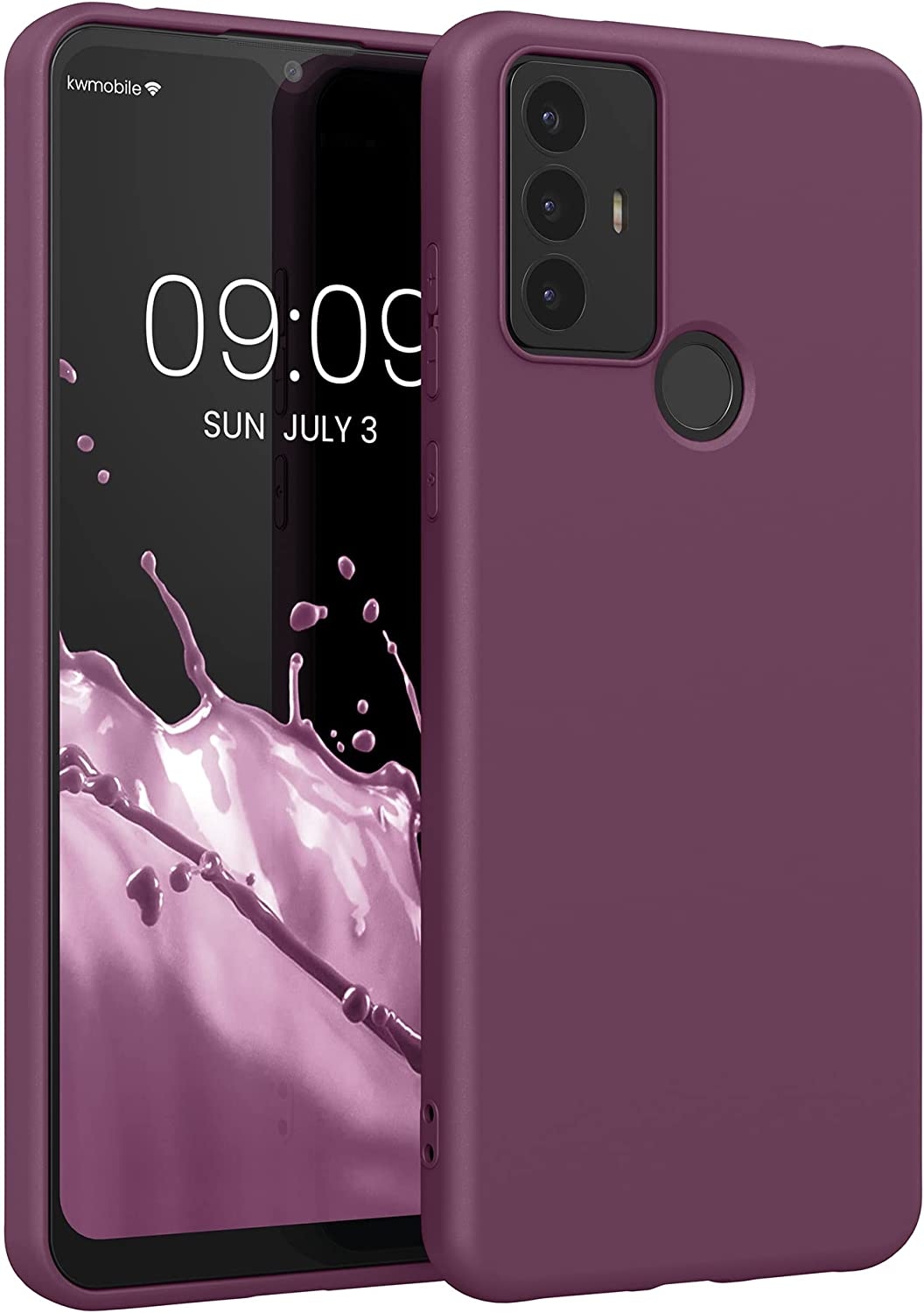 KWmobile Θήκη Σιλικόνης TCL 30E / 30 SE - Bordeaux Violet