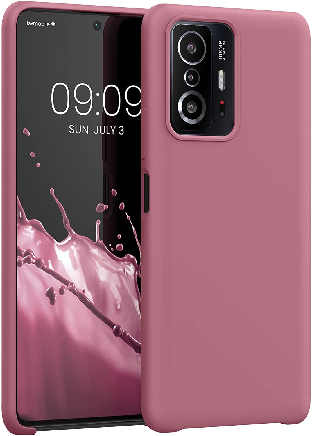 KWmobile Θήκη Σιλικόνης Xiaomi 11T / 11T Pro - Soft Flexible Rubber Cover - Deep Rusty Rose