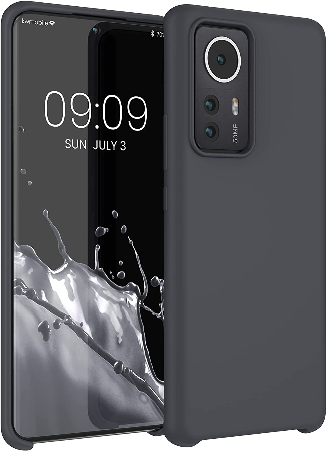KWmobile Θήκη Σιλικόνης Xiaomi 12 Pro 5G - Soft Flexible Rubber Cover - Black Matte