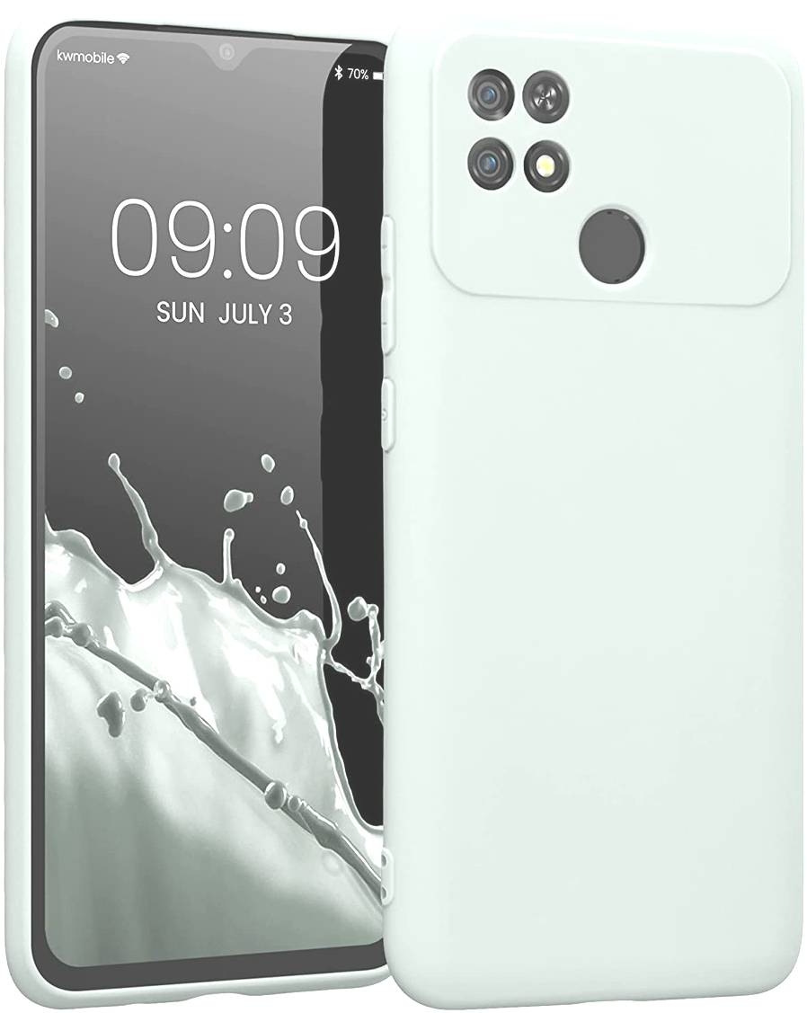 KWmobile Θήκη Σιλικόνης Xiaomi Poco C40 με Πλαίσιο Κάμερας - Cool Mint