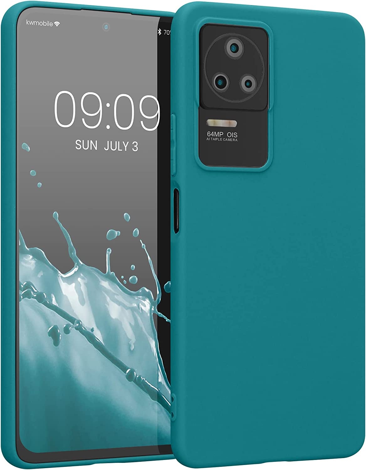 KWmobile Θήκη Σιλικόνης Xiaomi Poco F4 - Teal Petrol Matte