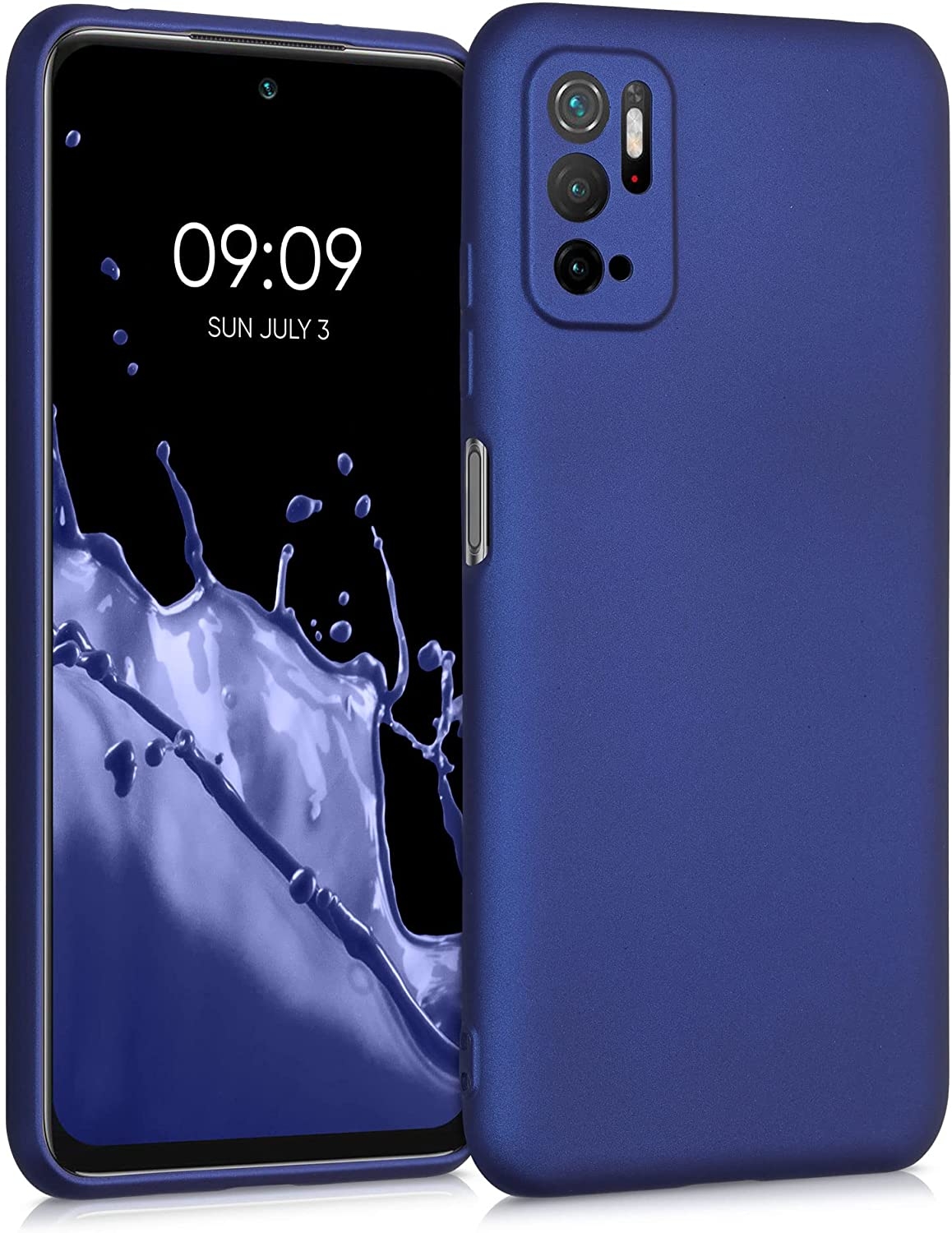 KWmobile Θήκη Σιλικόνης Xiaomi Poco M3 Pro 5G - Metallic Blue