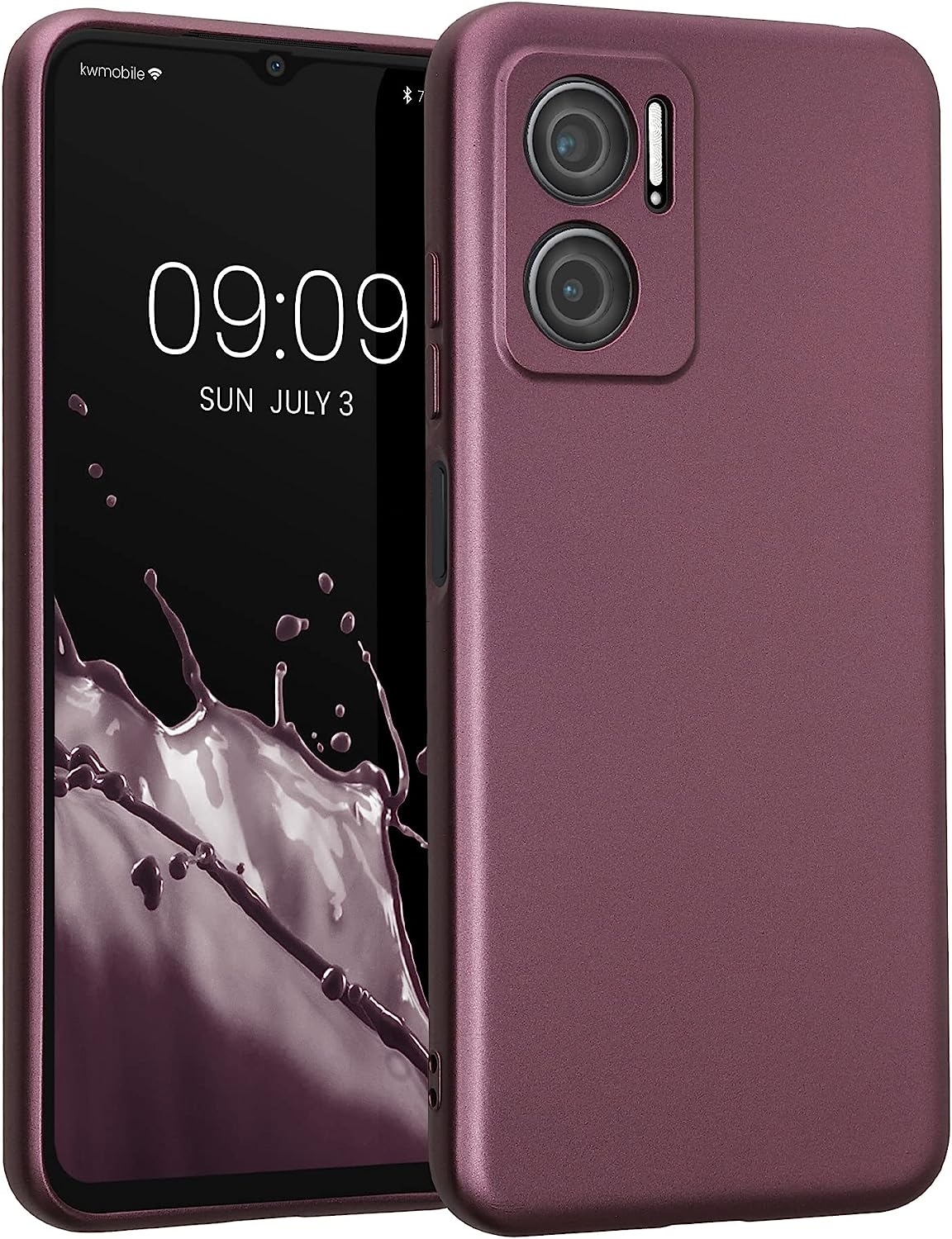 KWmobile Θήκη Σιλικόνης Xiaomi Redmi 10 5G με Πλαίσιο Κάμερας - Metallic Lavender