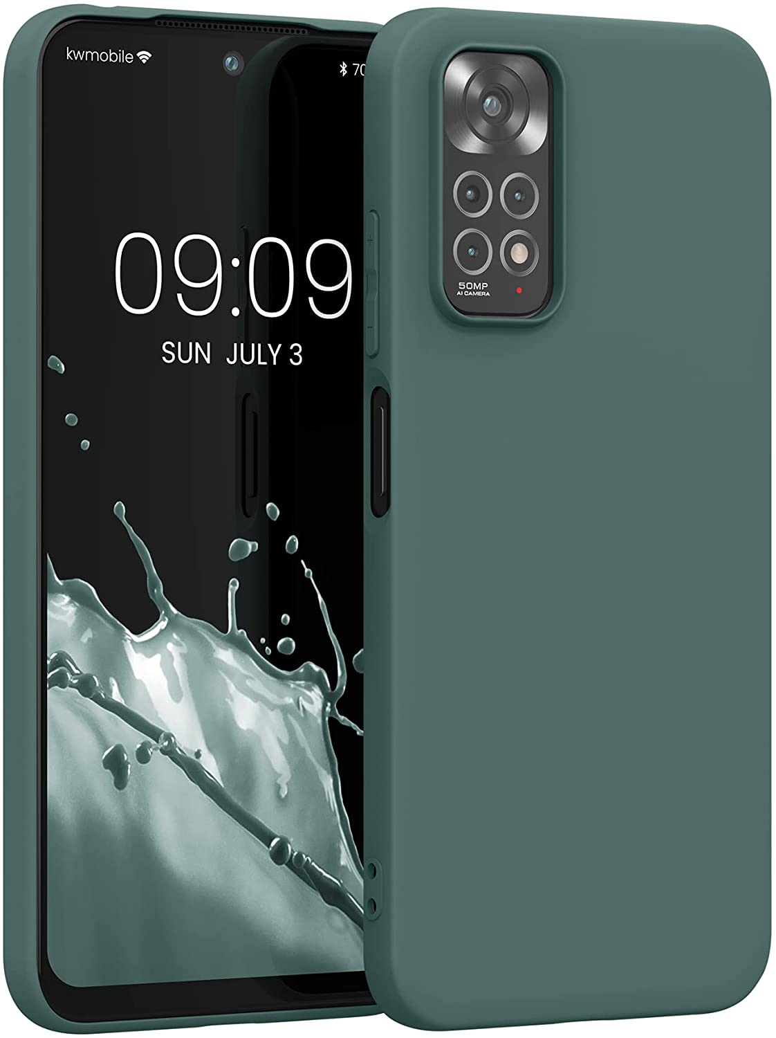KWmobile Θήκη Σιλικόνης Xiaomi Redmi Note 11 / 11S - Blue Green