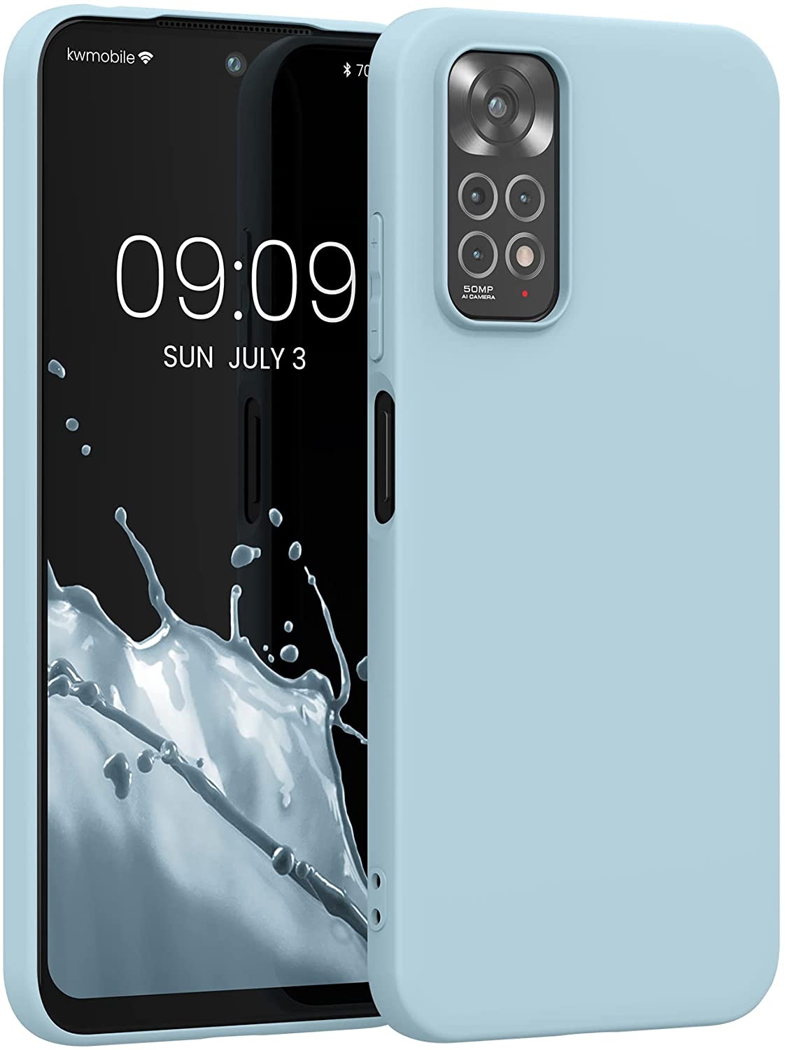 KWmobile Θήκη Σιλικόνης Xiaomi Redmi Note 11 / 11S - Light Blue Matte