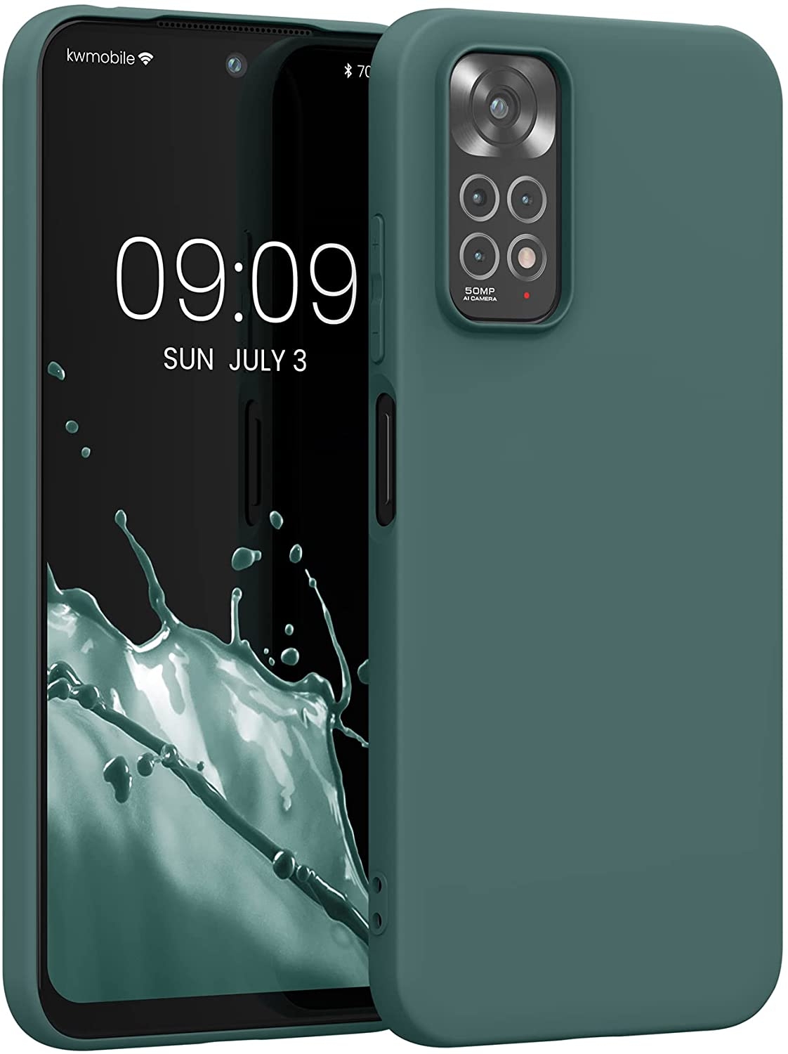 KWmobile Θήκη Σιλικόνης Xiaomi Redmi Note 11 / 11S - Moss Green
