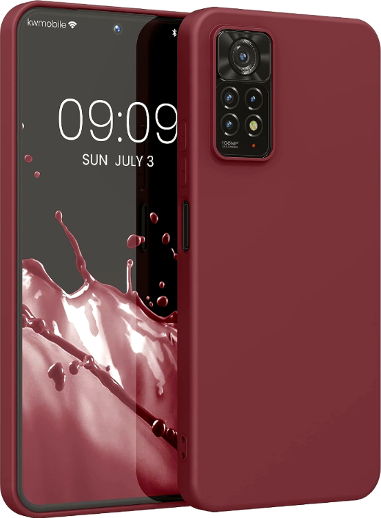 KWmobile Θήκη Σιλικόνης Xiaomi Redmi Note 11 Pro / Redmi Note 12 Pro 4G - Bordeaux Violet