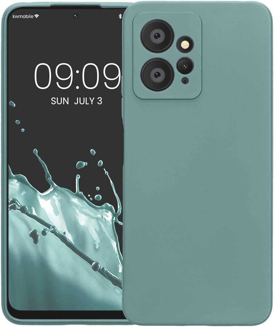 KWmobile Θήκη Σιλικόνης Xiaomi Redmi Note 12 4G με Πλαίσιο Κάμερας - Arctic Night