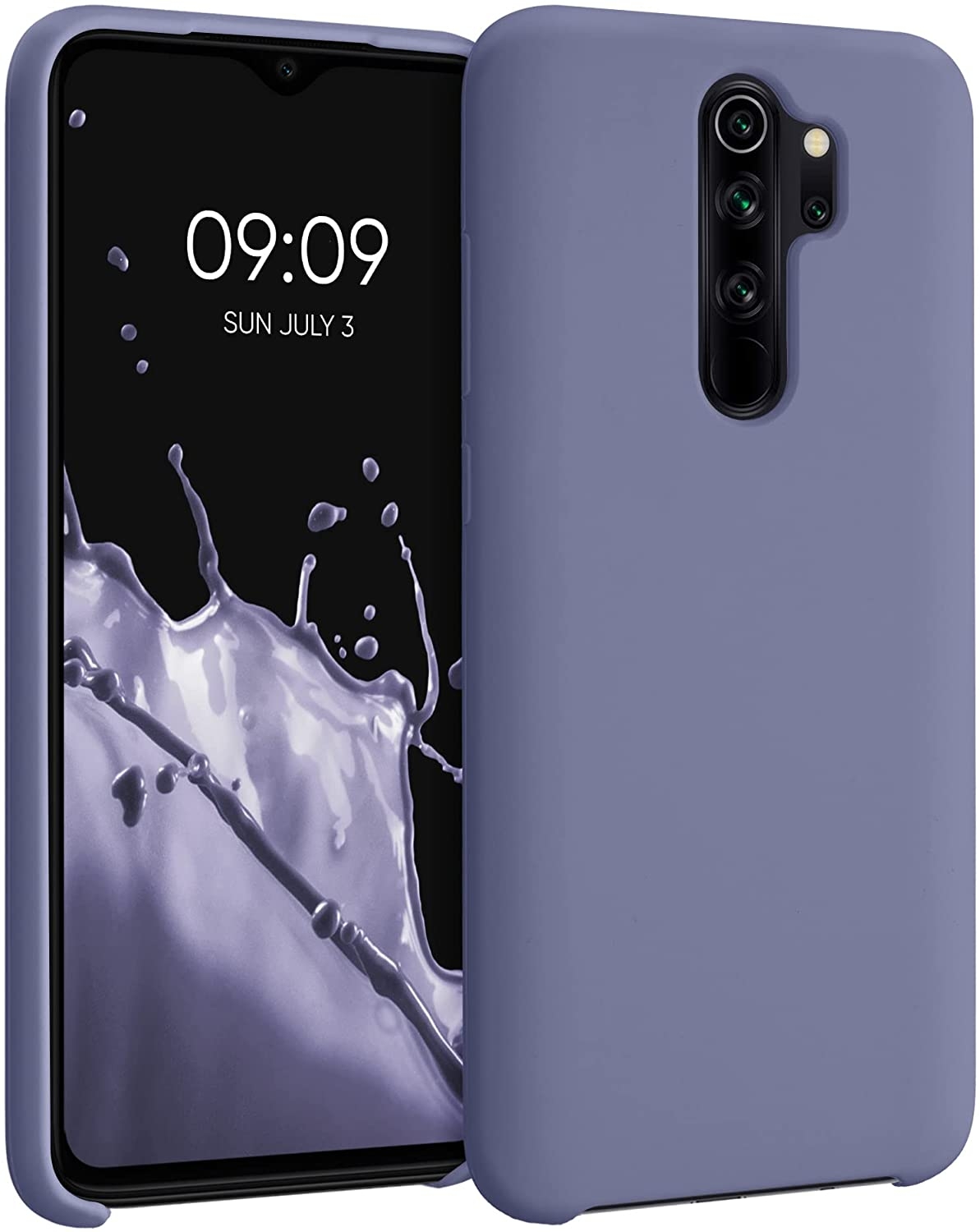 KWmobile Θήκη Σιλικόνης Xiaomi Redmi Note 8 Pro - Soft Flexible Rubber Cover - Lavender Grey