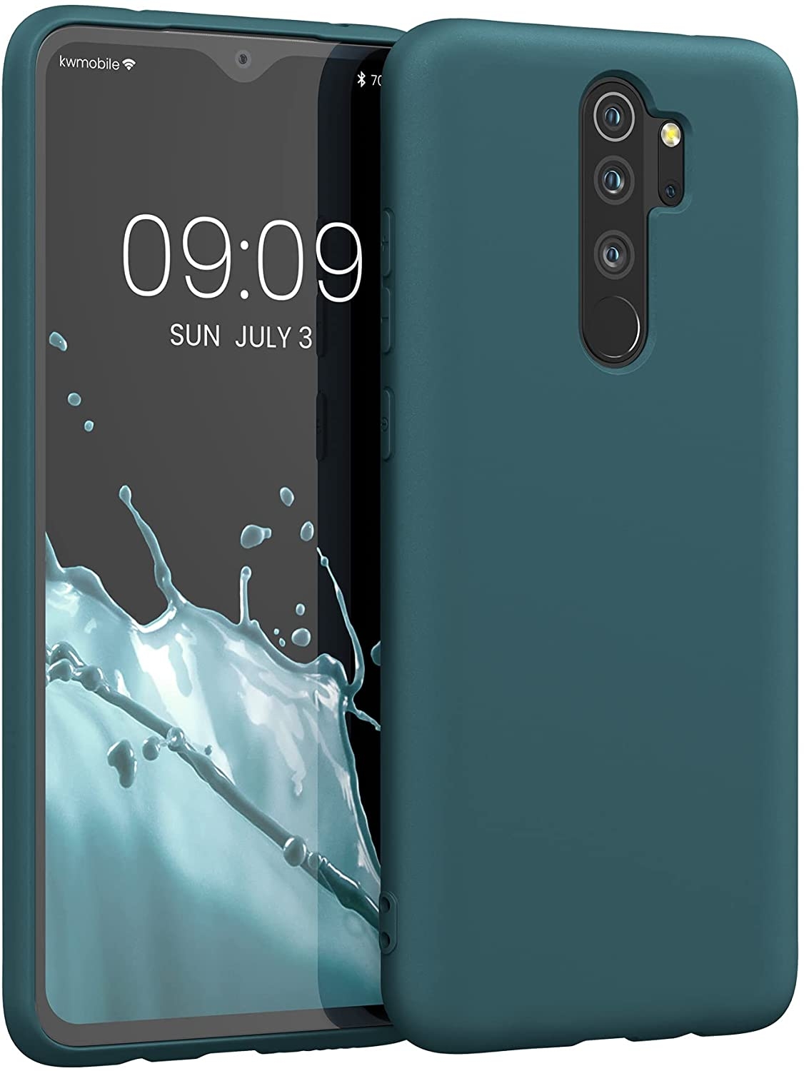 KWmobile Θήκη Σιλικόνης Xiaomi Redmi Note 8 Pro - Soft Flexible Rubber Cover - Teal Matte