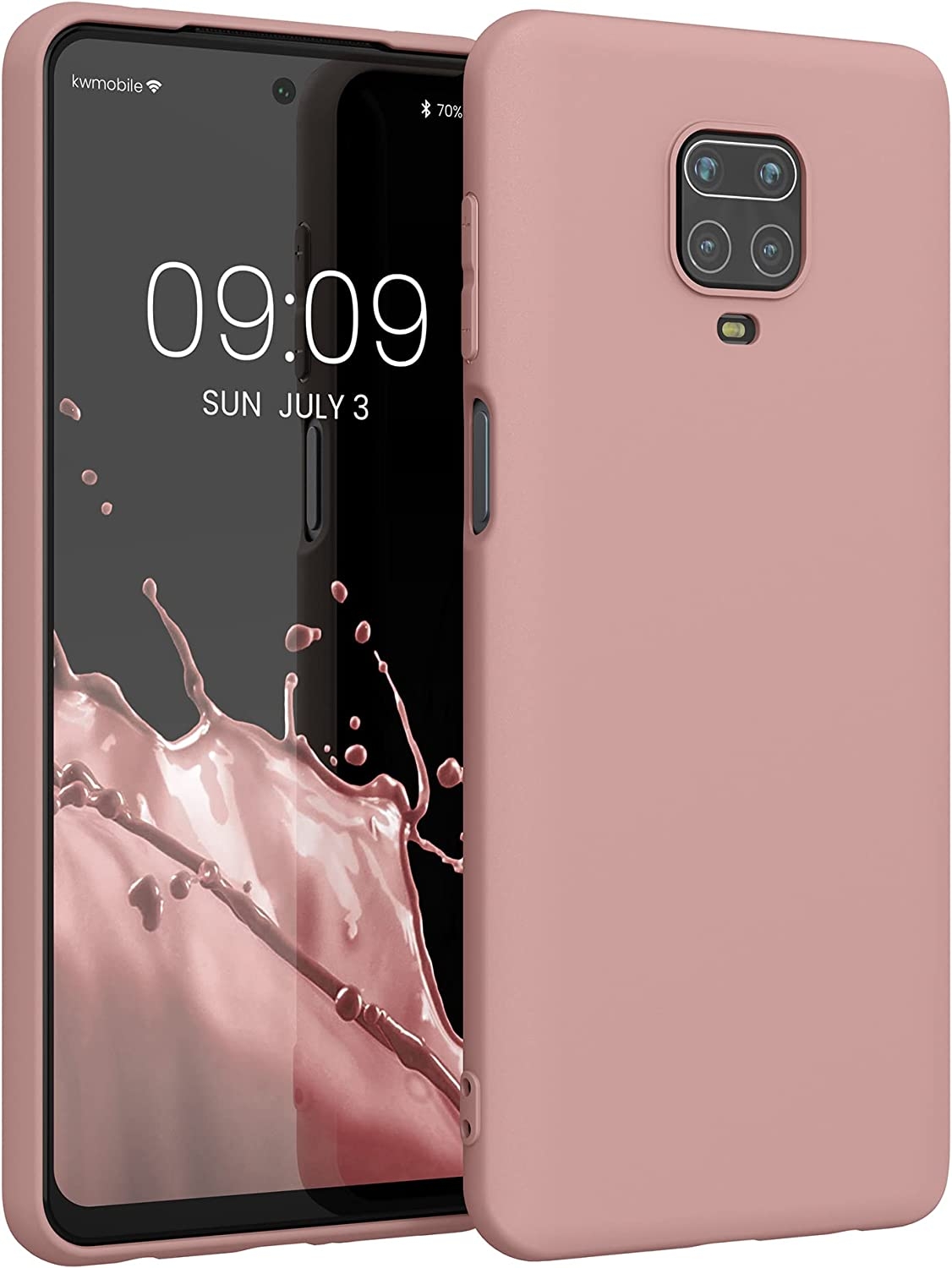 KWmobile Θήκη Σιλικόνης Xiaomi Redmi Note 9S / 9 Pro / 9 Pro Max - Winter Rose