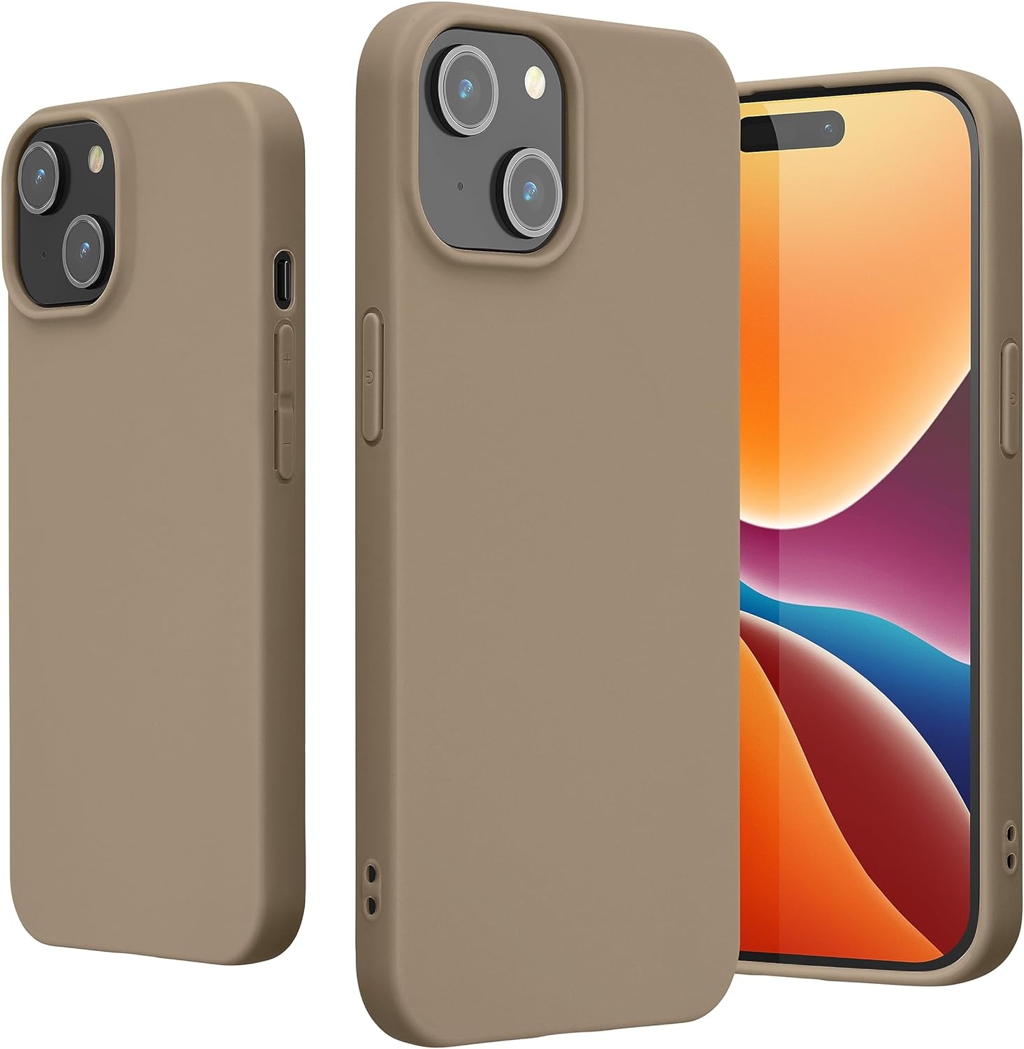KWmobile Θήκη Σιλικόνης Apple iPhone 15 - Beige Matte