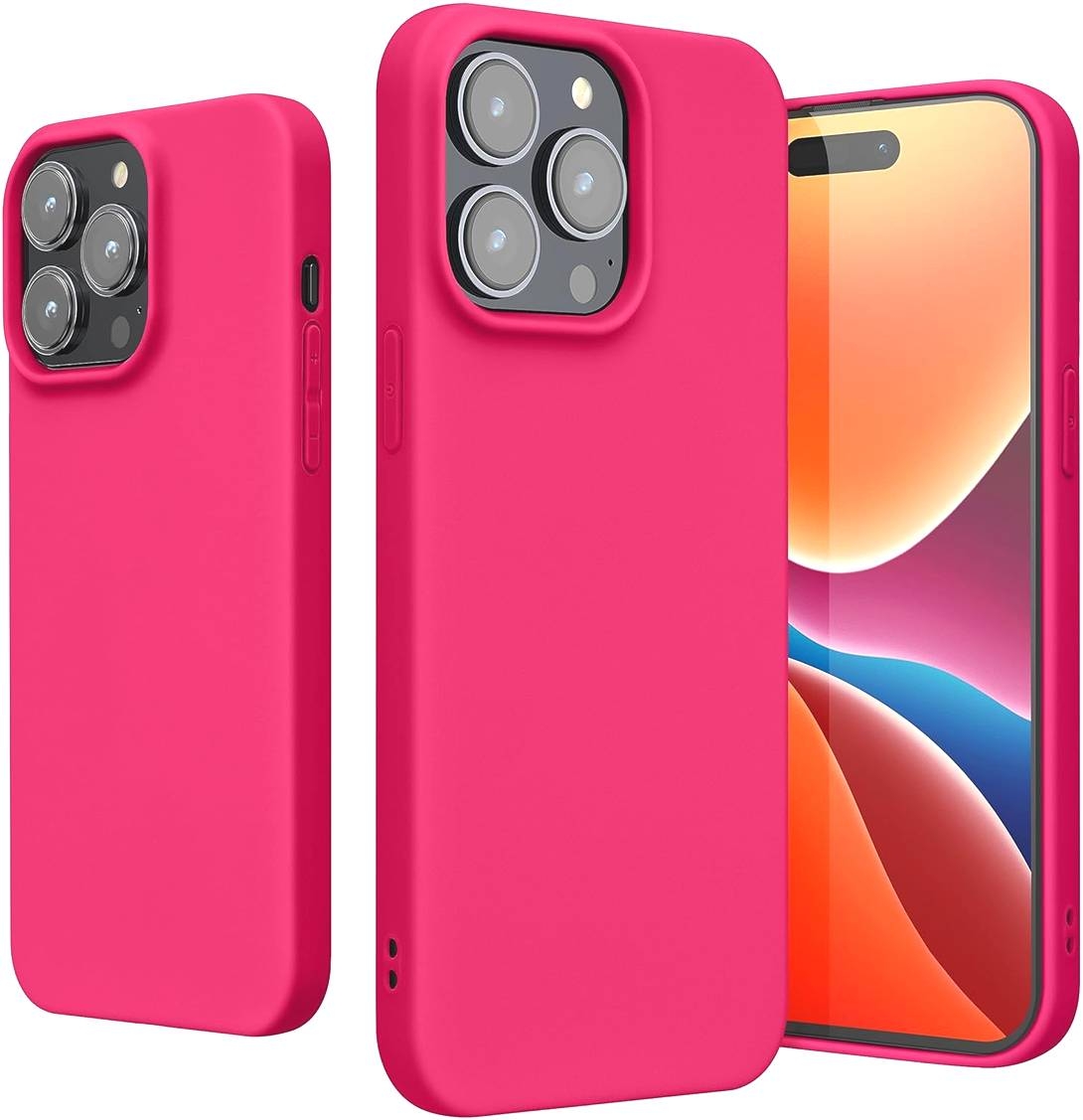 KWmobile Θήκη Σιλικόνης Apple iPhone 15 Pro Max - Neon Pink
