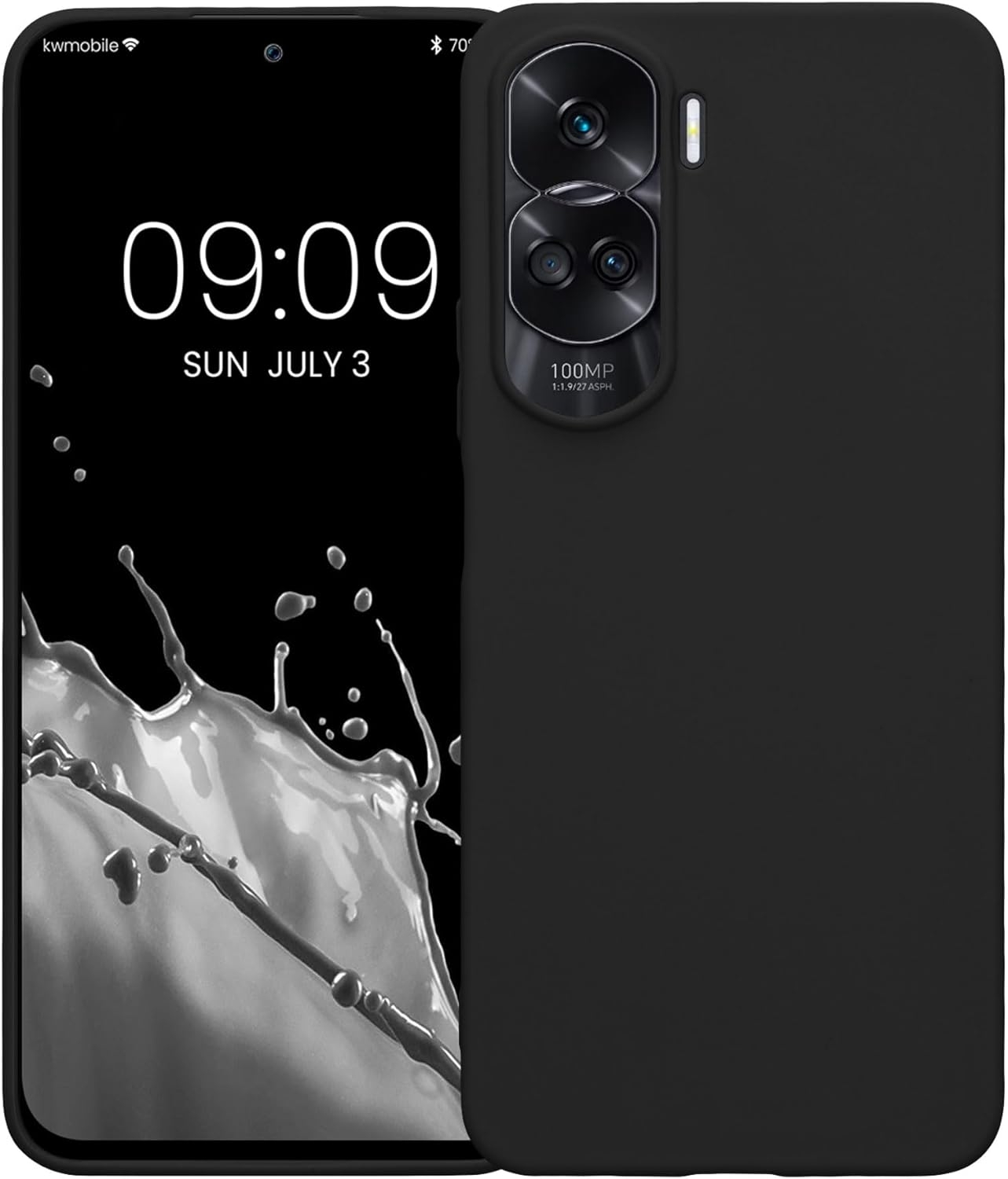 KWmobile Θήκη Σιλικόνης Honor 90 Lite - Black Matte