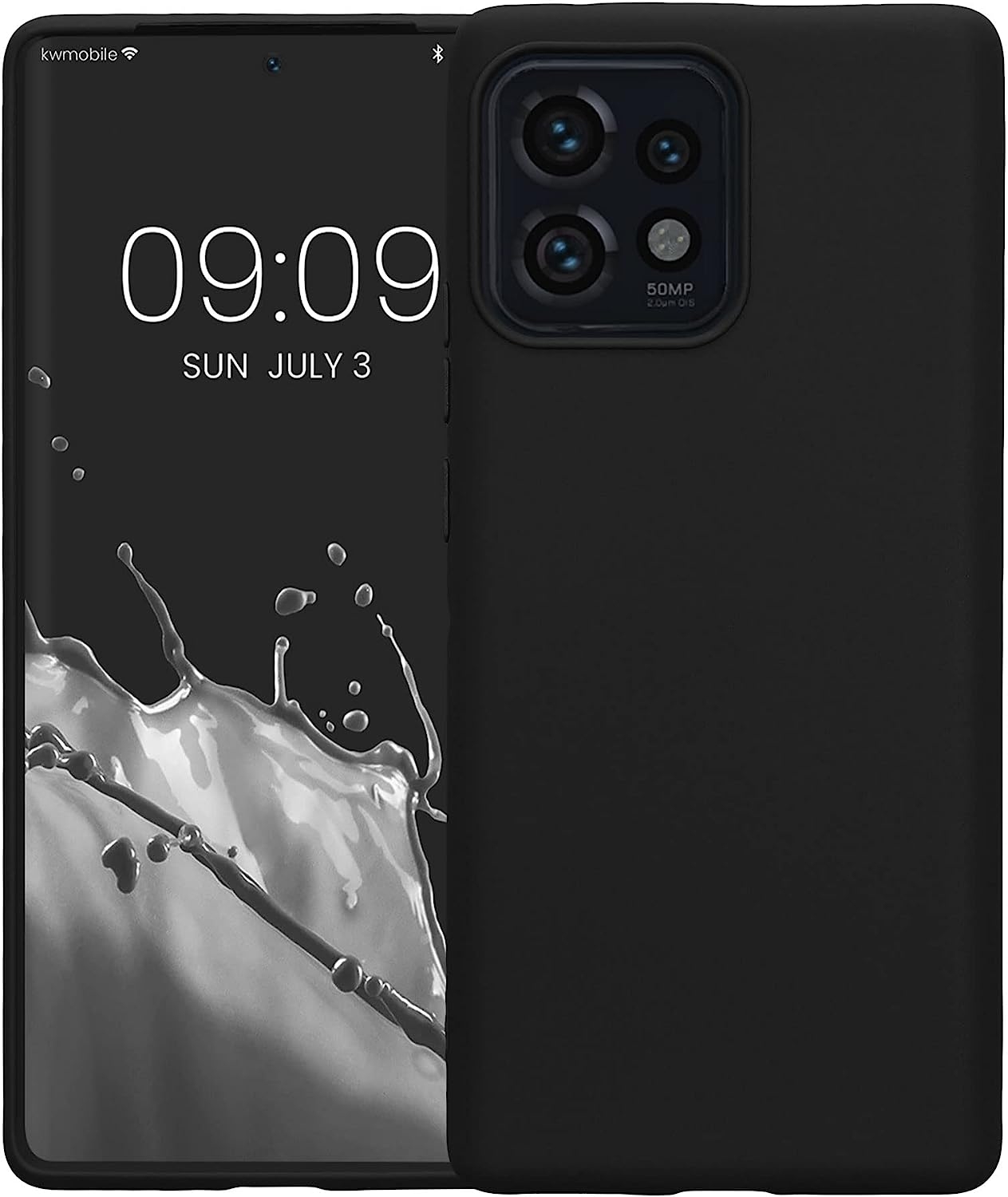 KWmobile Θήκη Σιλικόνης Motorola Edge 40 Pro/Edge Plus 2023 - Black Matte