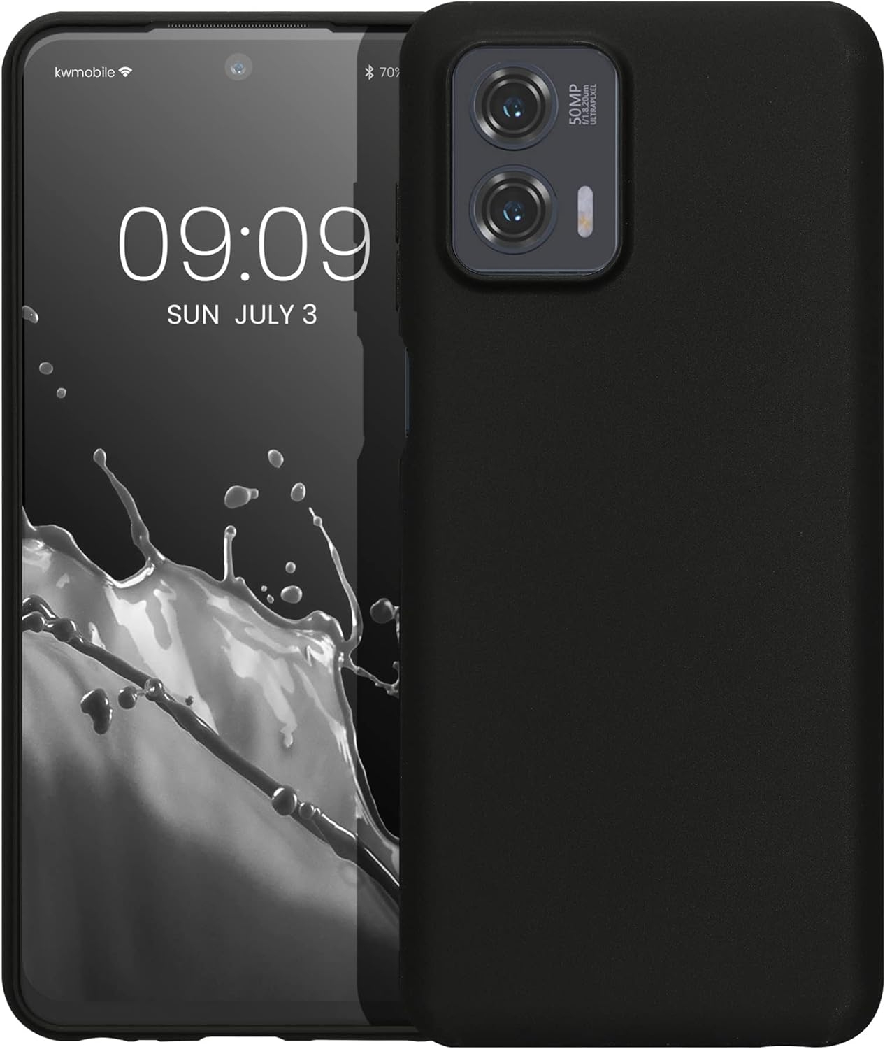 KWmobile Θήκη Σιλικόνης Motorola Moto G73 - Black Matte (60832.47)