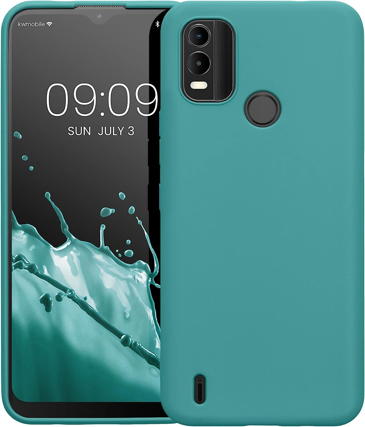 KWmobile Θήκη Σιλικόνης Nokia C21 Plus - Teal Matte (61460.57)
