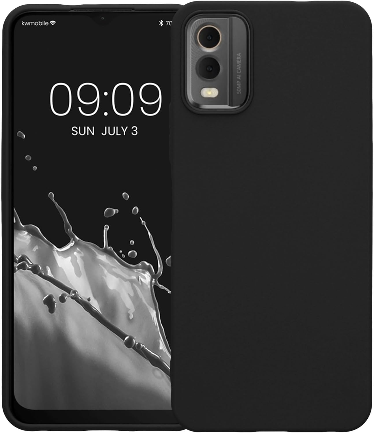 KWmobile Θήκη Σιλικόνης Nokia C32 - Black