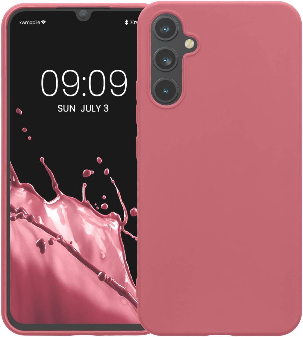 KWmobile Θήκη Σιλικόνης Samsung Galaxy A34 - Dark Rose
