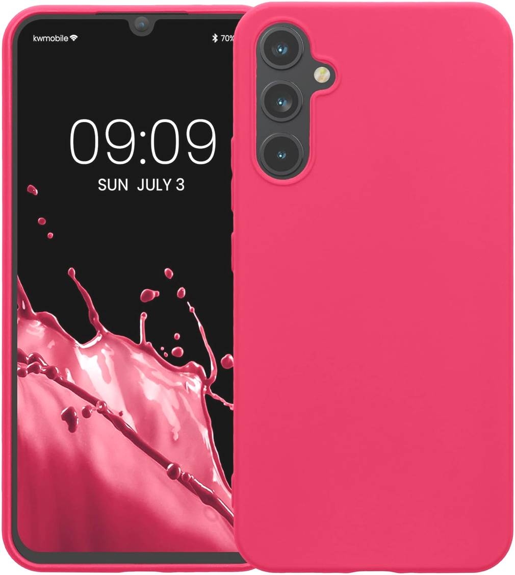 KWmobile Θήκη Σιλικόνης Samsung Galaxy A34 - Neon Pink 