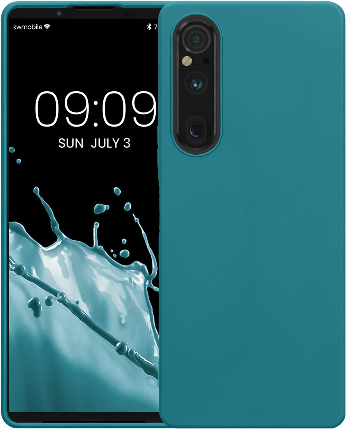 KWmobile Θήκη Σιλικόνης Sony Xperia 1 V - Teal Matte