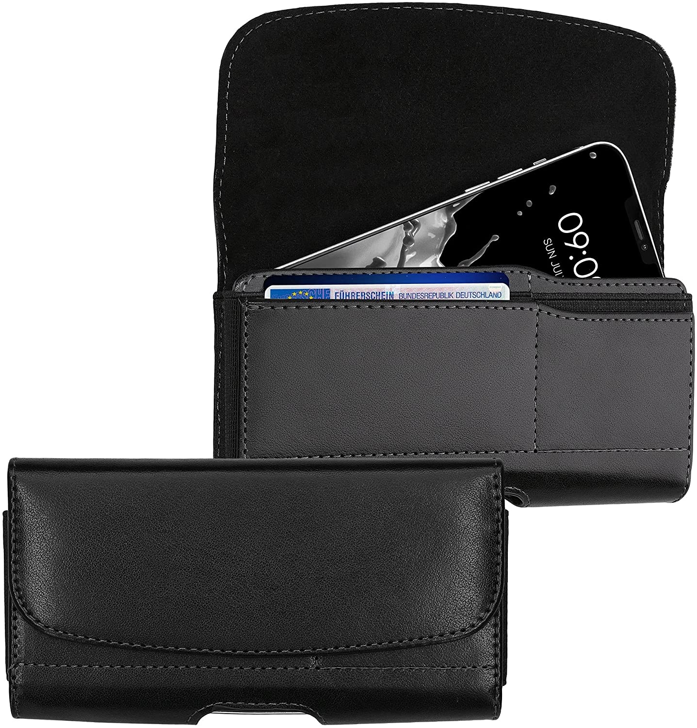 KWmobile Universal Θήκη Ζώνης για Smartphones / Κινητά έως 5.5" - Μ - Black