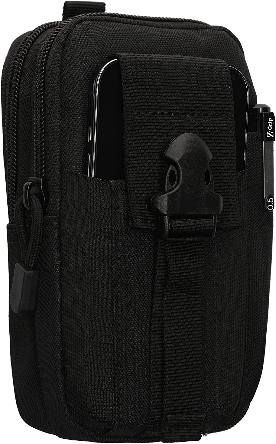 KW Outdoor Pouch with Belt Clip - Universal Ανθεκτική Θήκη Μεταφοράς & Ζώνη για Smartphones / Κινητά έως 6.8" - Black