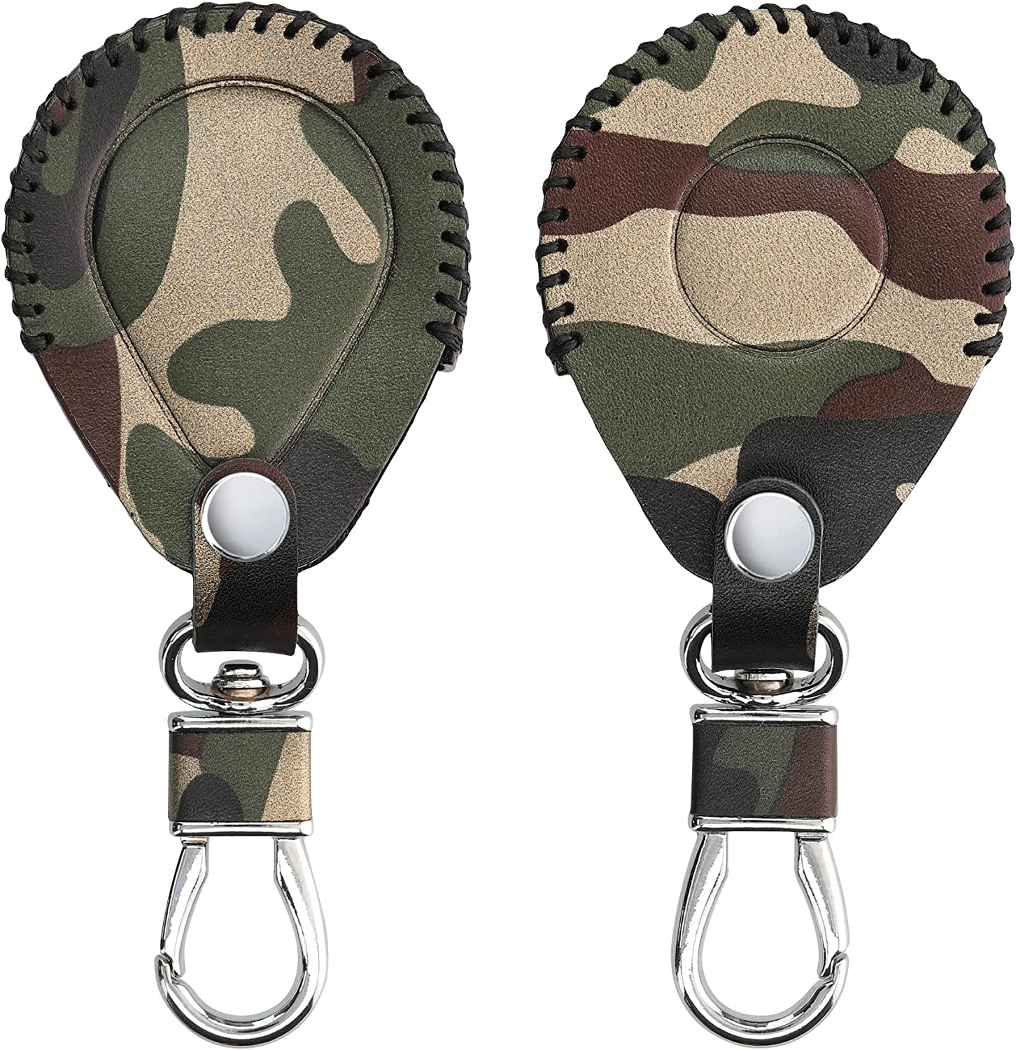 KW PU Leather Θήκη Κλειδιού Harley Davidson - Camouflage Dark Green / Dark Brown / Beige