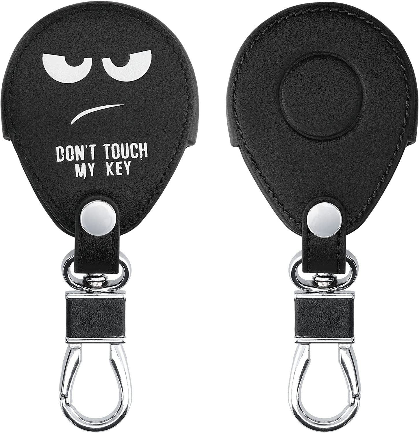 KW PU Leather Θήκη Κλειδιού Harley Davidson - Don't Touch My Key / White / Black