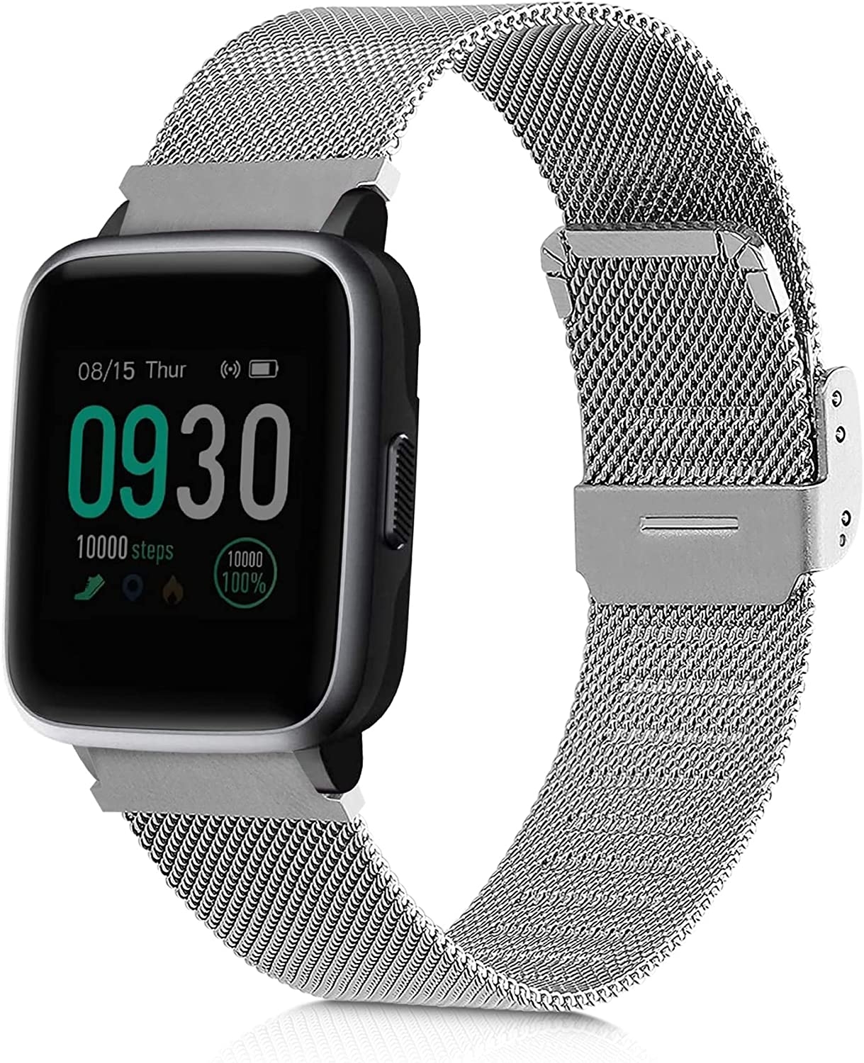 KW Stainless Watch Strap (22mm) - Μεταλλικό Λουράκι Willful Fitnesstracker / Smartwatch - Silver