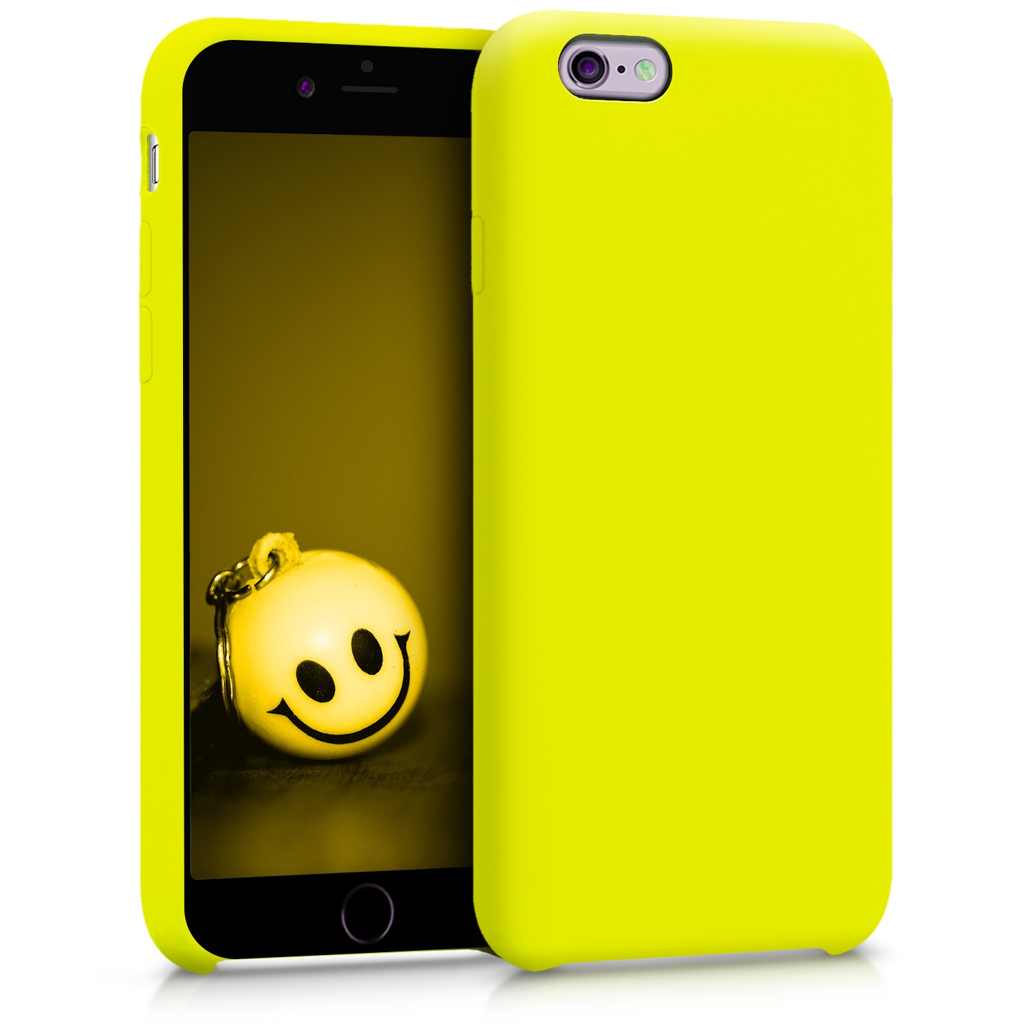 KW Θήκη Σιλικόνης Apple iPhone 6 / 6S - Soft Flexible Rubber Protective Cover - Lemon Yellow