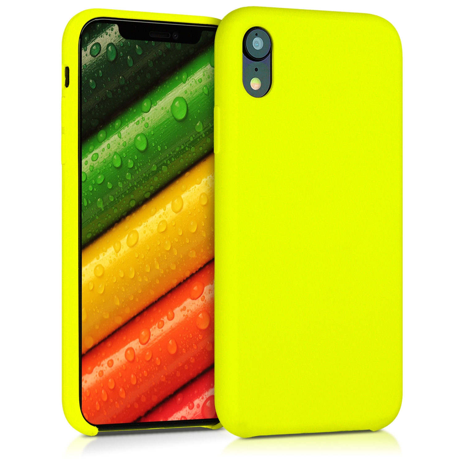 KW Θήκη Σιλικόνης Apple iPhone XR - Soft Flexible Rubber Protective Cover - Lemon Yellow