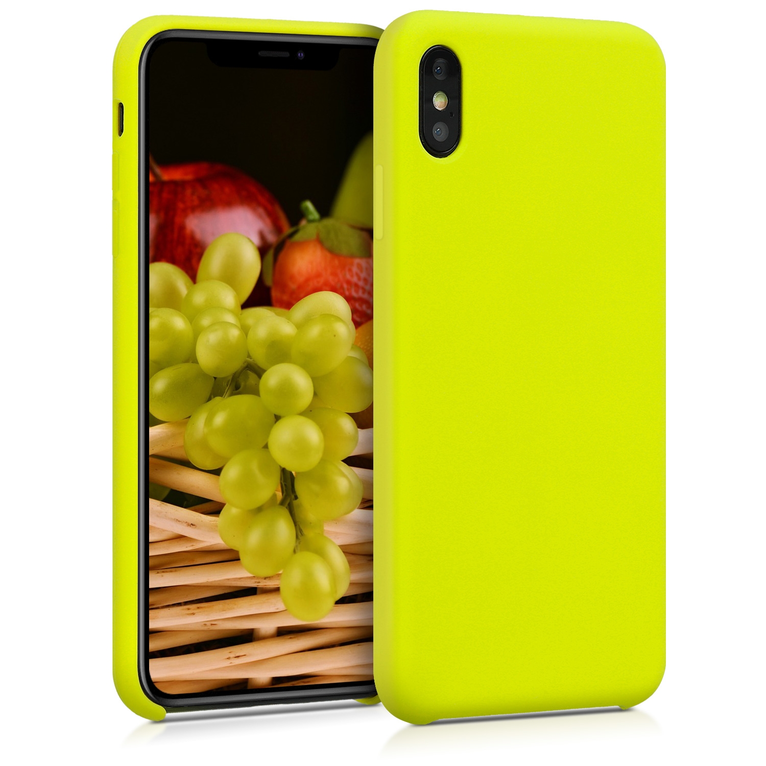 KW Θήκη Σιλικόνης Apple iPhone XS Max - Soft Flexible Rubber Protective Cover - Lemon Yellow