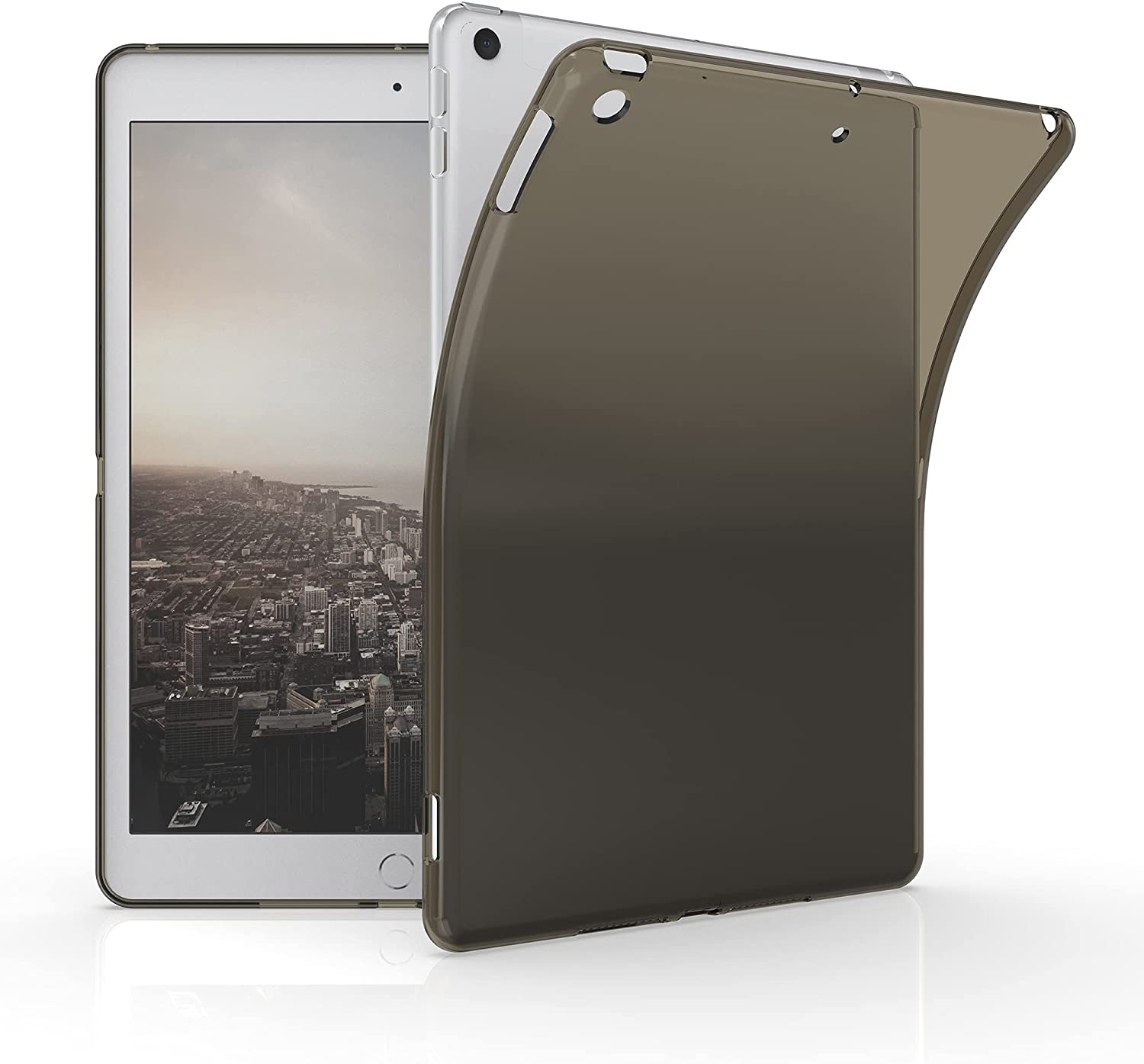 KW Θήκη Σιλικόνης Apple iPad 10.2" 2021 / 2020 / 2019 - Black / Transparent