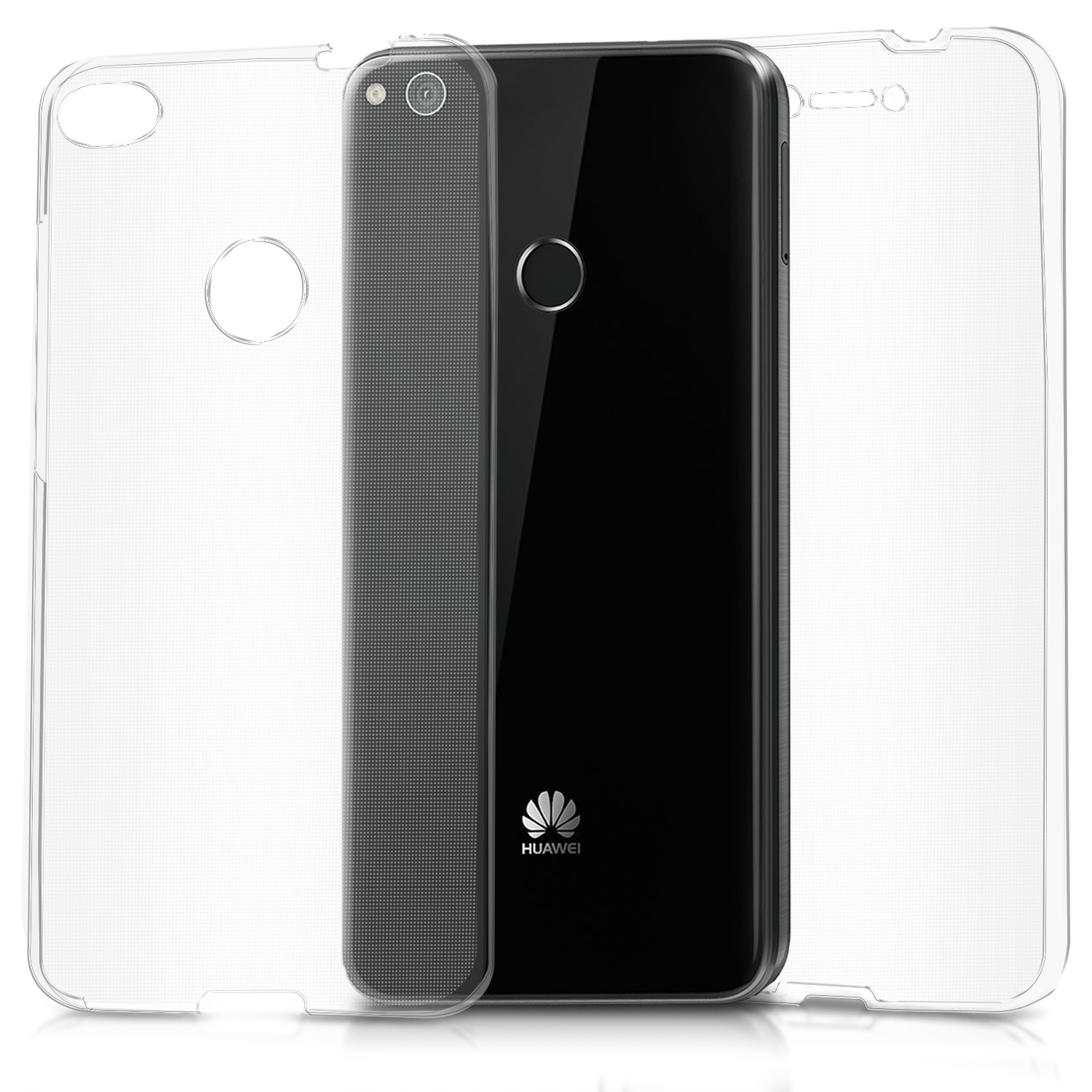 KW Fullbody Διάφανη Διπλή Θήκη Σιλικόνης Huawei P8 / P9 Lite 2017 - Clear