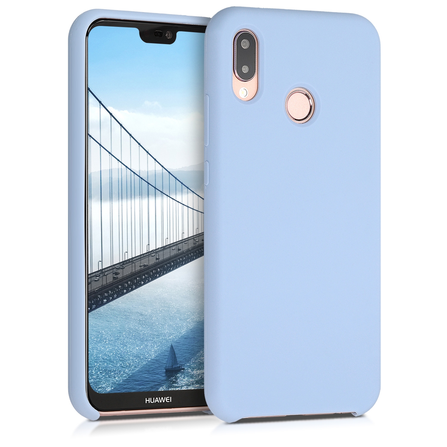 KW Θήκη Σιλικόνης Huawei P20 Lite - Light Blue Matte