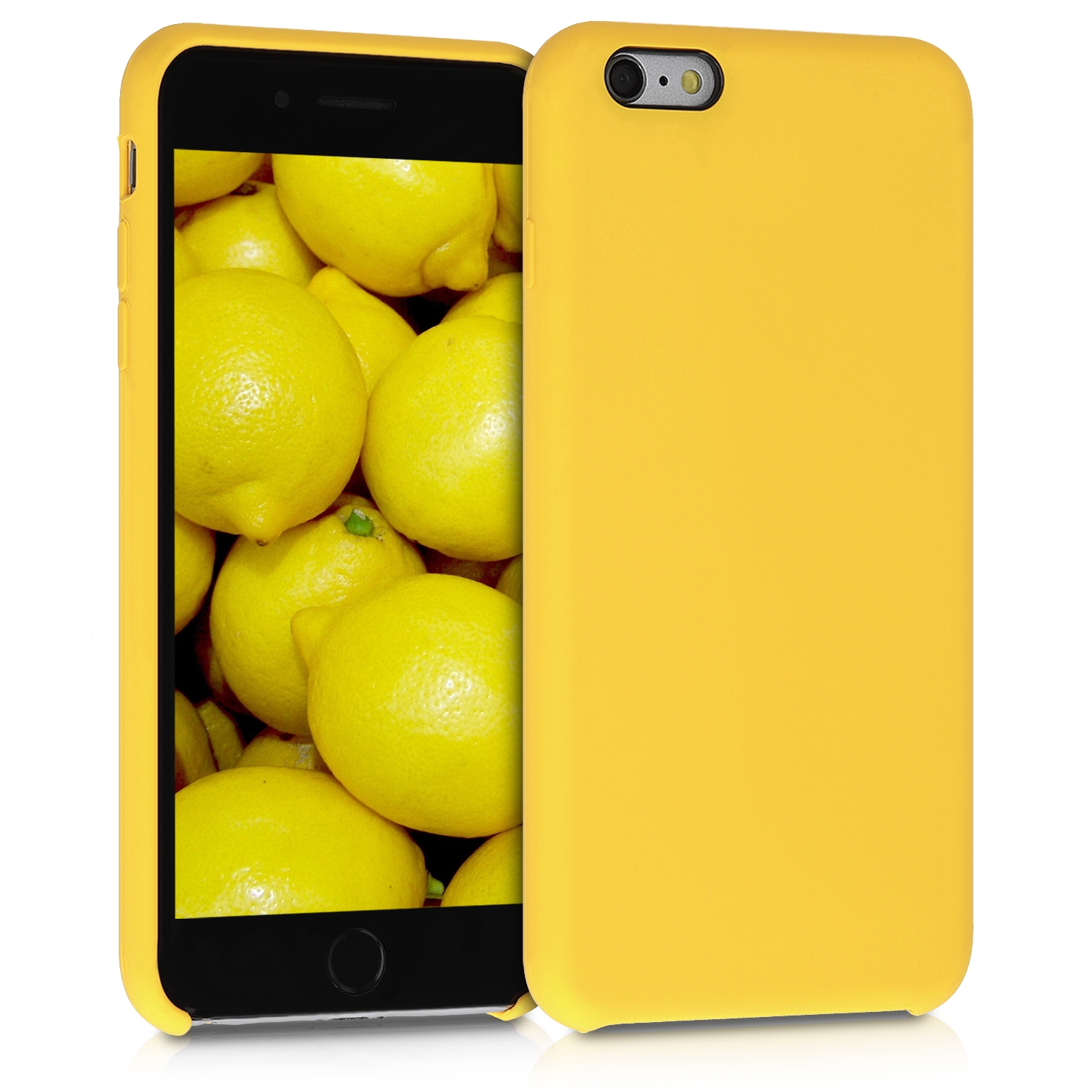 KW Θήκη Σιλικόνης Apple iPhone 6 Plus / 6S Plus - Soft Flexible Rubber Protective Cover - Honey Yellow