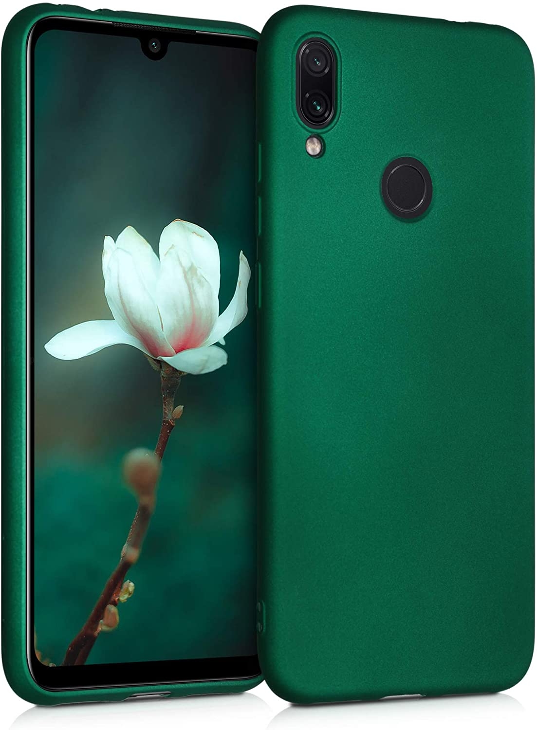 KW Θήκη Σιλικόνης Xiaomi Redmi Note 7 / Note 7 Pro - Dark Metallic Green