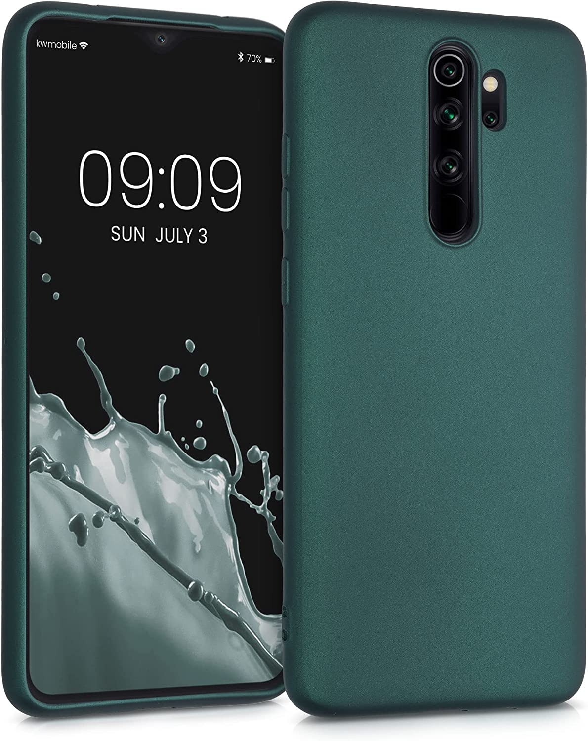 KW Θήκη Σιλικόνης Xiaomi Redmi Note 8 Pro - Metallic Teal