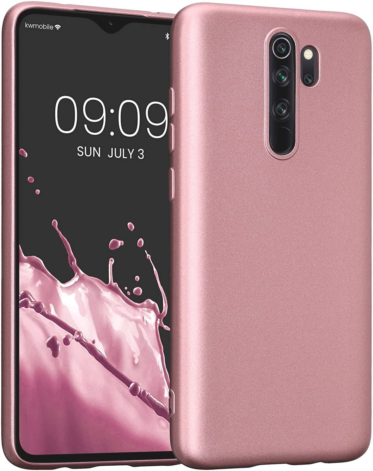 KW Θήκη Σιλικόνης Xiaomi Redmi Note 8 Pro - Metallic Rose Gold