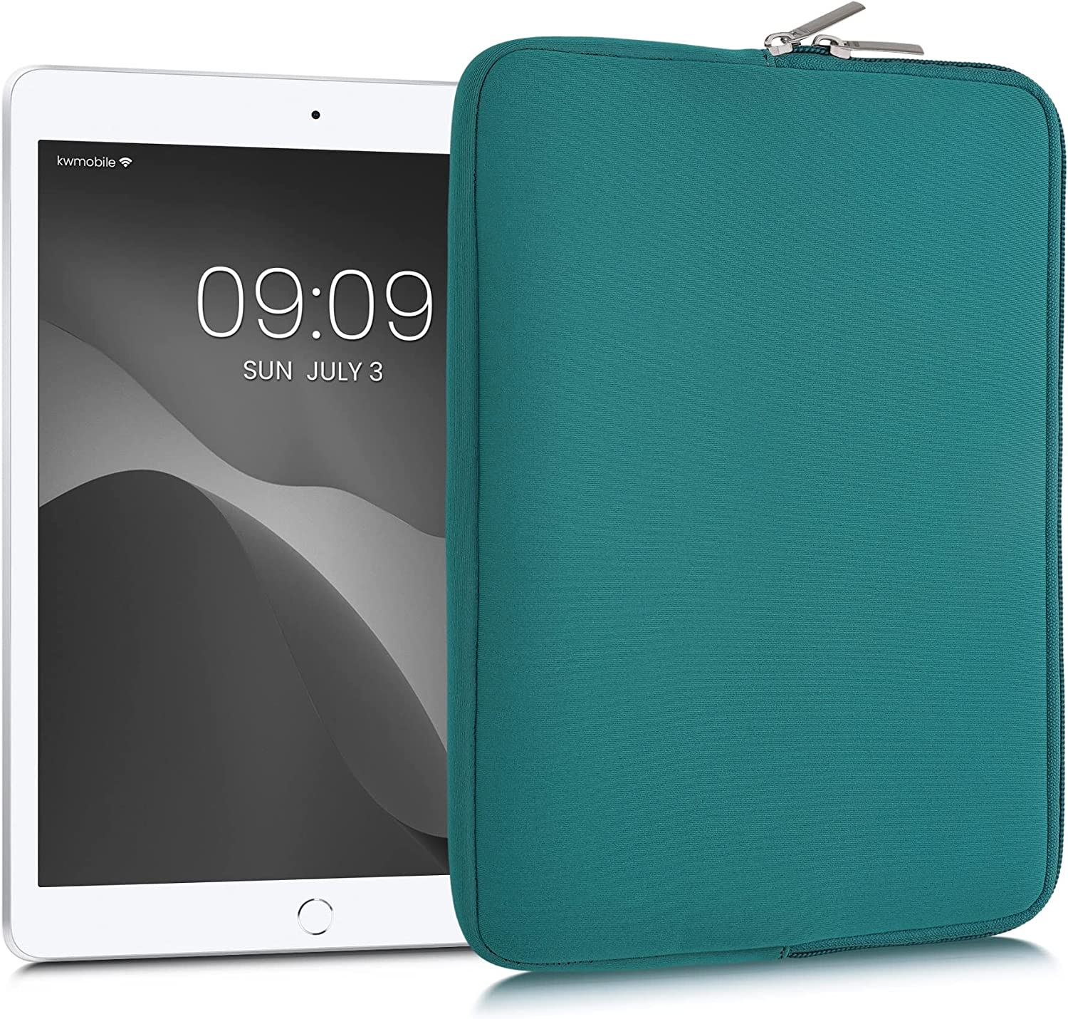 KW Universal Θήκη Νεοπρενίου με Φερμουάρ για Tablet 9.7" - 11" - Petrol