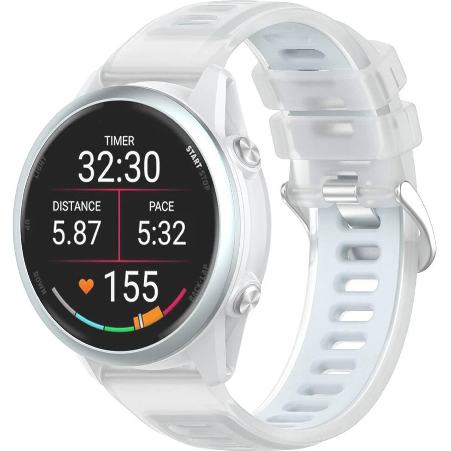 Λουράκι (20mm) Samsung Galaxy Watch FE / 7 / 6 / 5 / 5 Pro /4 (47/46/45/44/43/42/40mm) / Active / Active 2 / Huawei Watch GT 3 42mm / GT 3 Pro 43mm Techsuit Watchband W084 Σιλικόνης - Ice Blue (5949419370104)