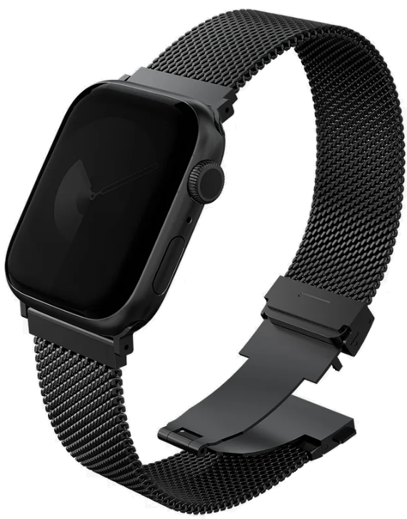 Λουράκι Apple Watch SE/11/10/9/8/7/6/5/4 (42/41/40mm) Uniq Dante Pro από Ανοξείδωτο Ατσάλι Graphite Black