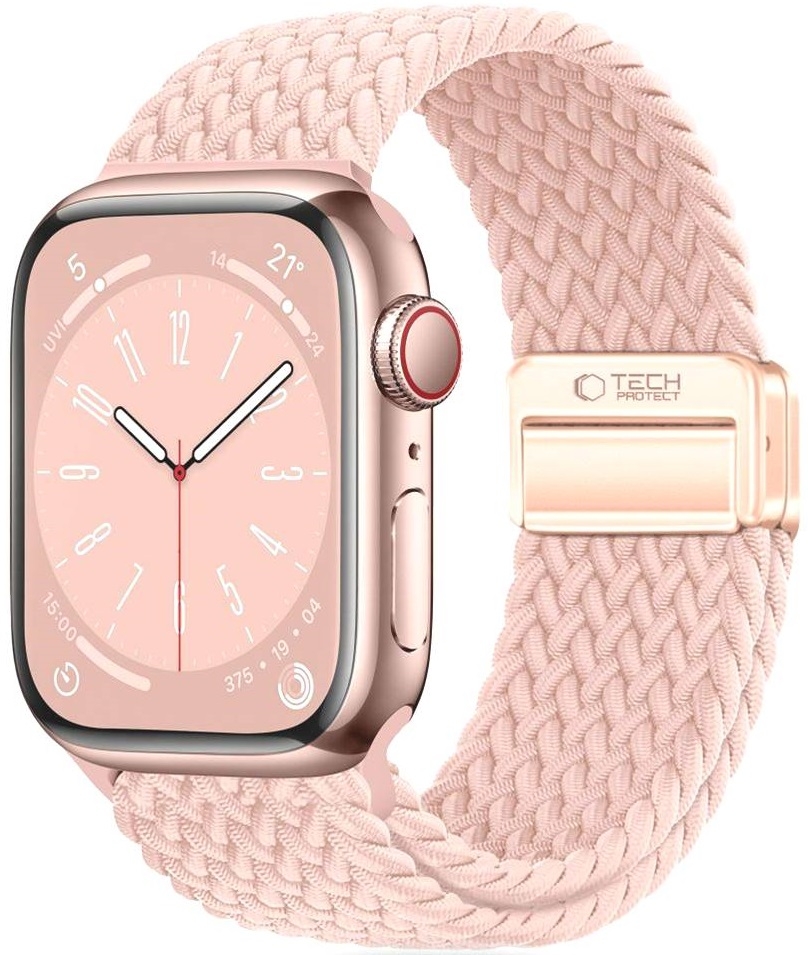 Λουράκι Apple Watch SE/11/10/9/8/7/6/5/4 (42/41/40mm) - Tech-Protect NylonMag Ελαστικό - Dusty Rose