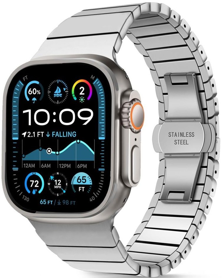 Λουράκι Apple Watch Ultra/SE/11/10/9/8/7/6/5/4 (49/46/45/44mm) Tech-Protect Linkband από Ανοξείδωτο Ατσάλι Silver