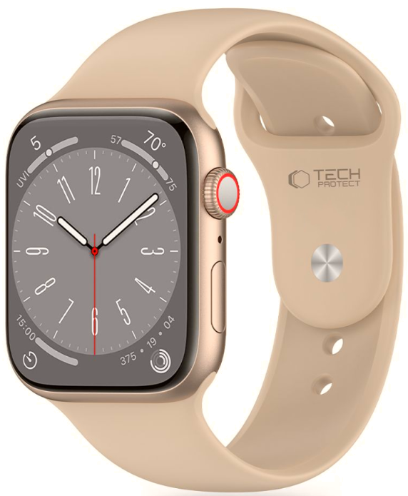 Λουράκι Apple Watch Ultra/SE/11/10/9/8/7/6/5/4 (49/46/45/44mm) - Tech-Protect Silicone Σιλικόνης - Walnut 