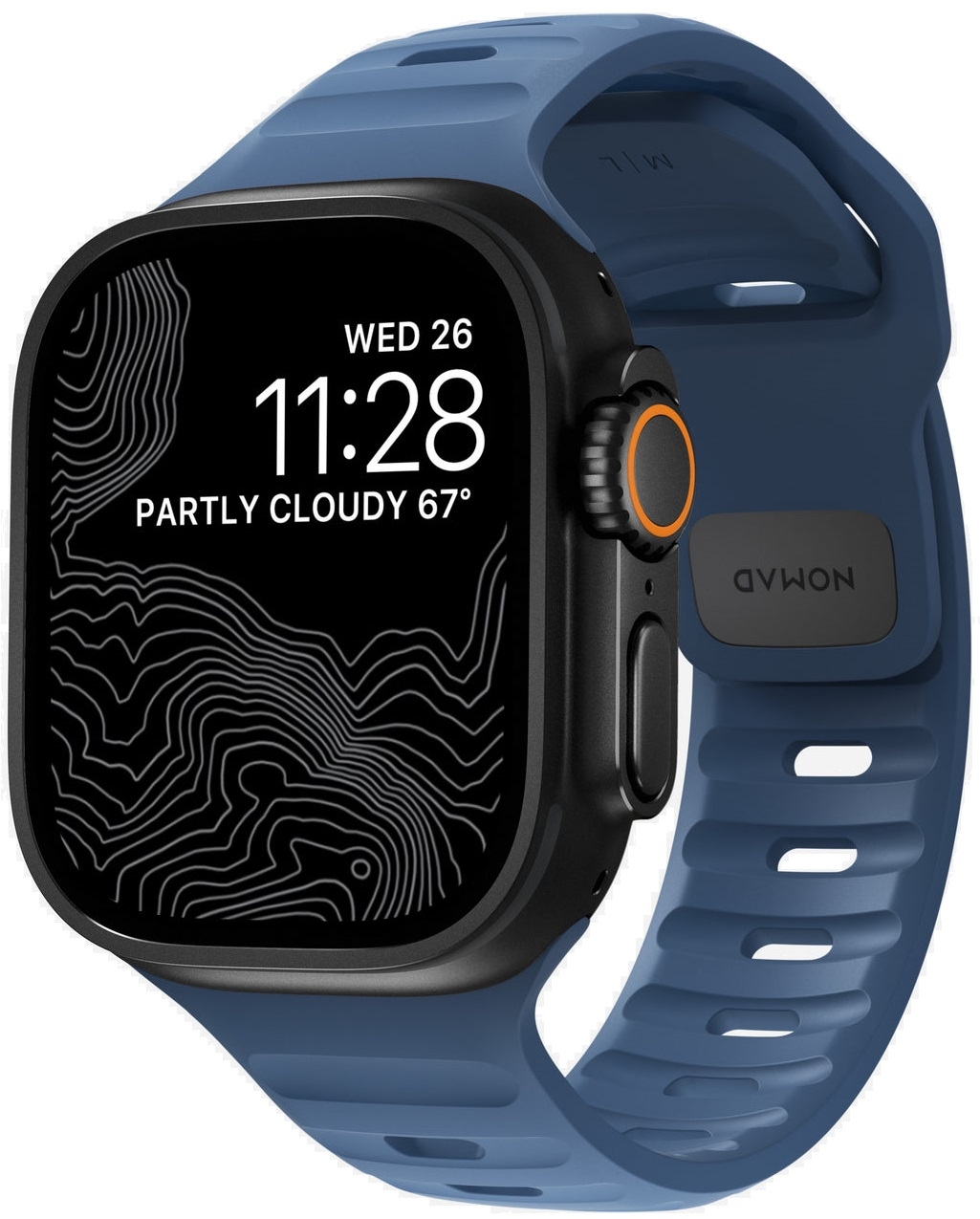 Λουράκι Apple Watch Ultra/SE/11/10/9/8/7/6/5/4 (49/46/45/44mm) Nomad Sport Band Αδιάβροχο Σιλικόνης Naval Blue