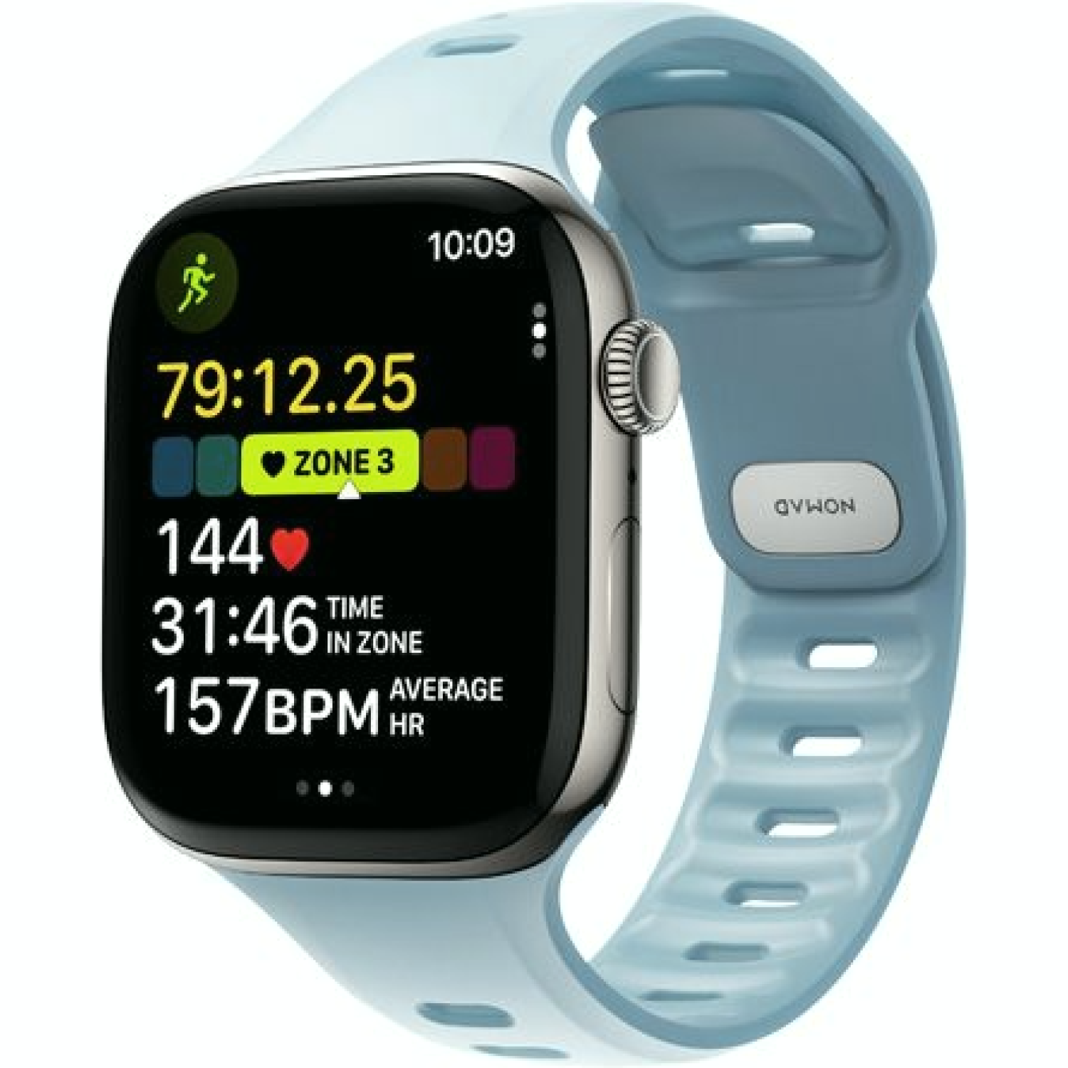 Λουράκι Apple Watch Ultra/SE/11/10/9/8/7/6/5/4 (49/46/45/44mm) Nomad Tempo Band Αδιάβροχο FKM & Αλουμίνιο Tidal