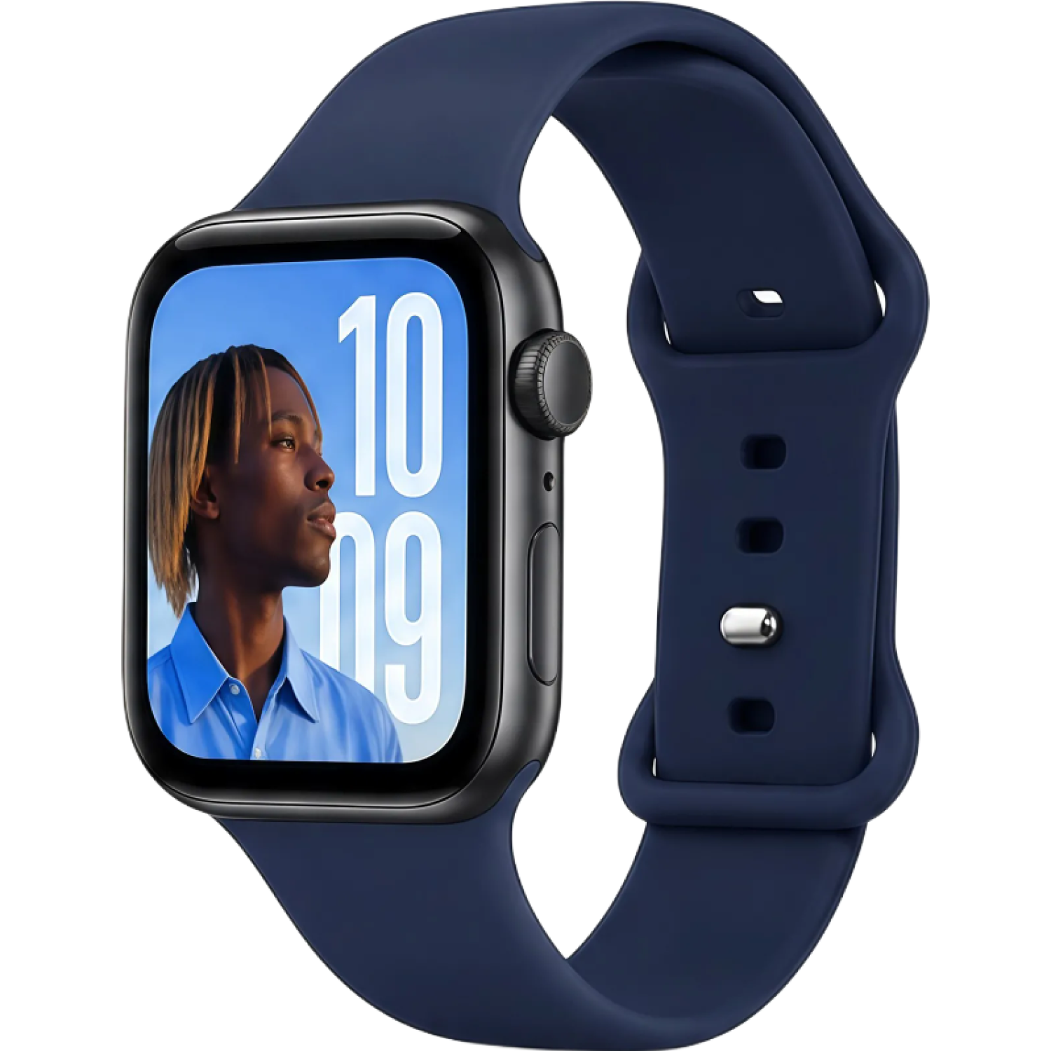 Λουράκι Apple Watch Ultra/SE/11/10/9/8/7/6/5/4 (49/46/45/44mm) Vivid Watch Strap Silicone WB02 Σιλικόνης - Blue (VIVID-SIL-WB02-26010003)