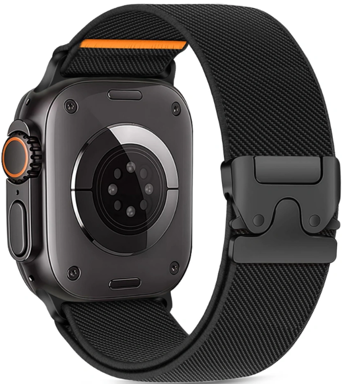 Λουράκι Apple Watch Ultra/SE/11/10/9/8/7/6/5/4 (49/46/45/44mm) Tech-Protect Nylon Clasp Black
